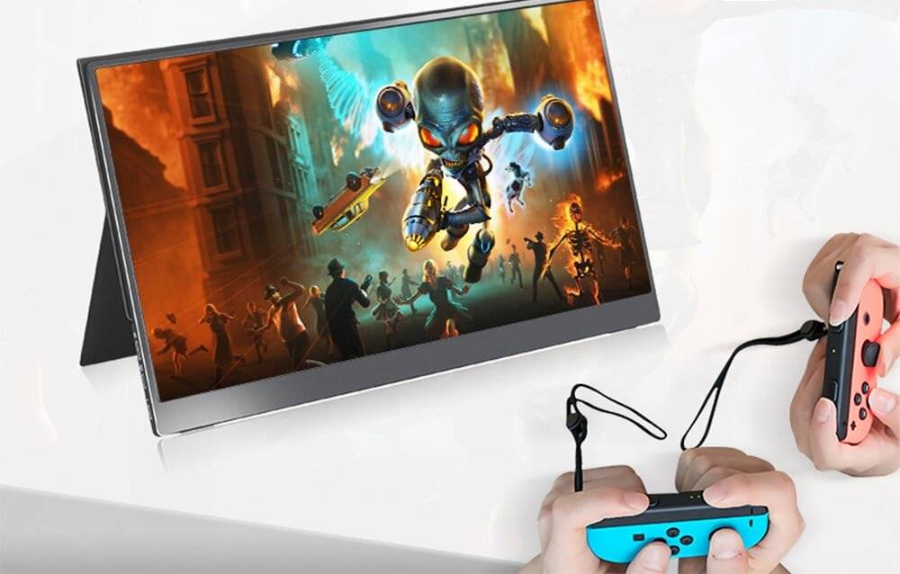Symbolbild für Arzopa A1T Tragbarer 15,6" Monitor, Full HD IPS-Touchscreen, USB-C, Mini-HDMI, 60Hz