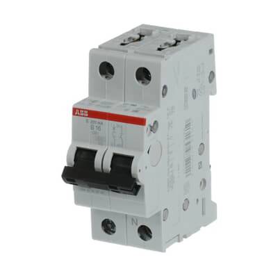ABB LS-Schalter Serie S200 1P+N 16A - B (AC) 6 kA ABB S201-B16NA, 1 Stk.-0