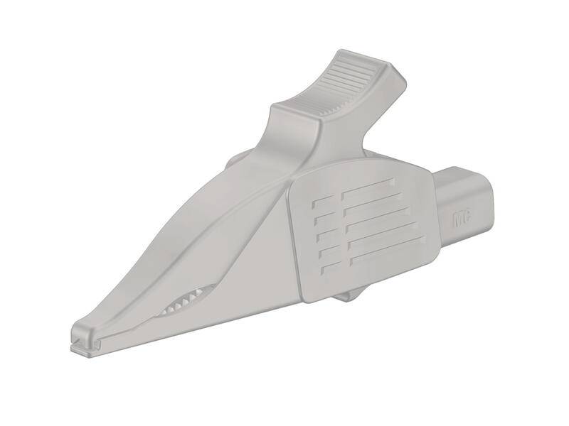 Stäubli XDK-1033/I-2 Delfinklemme weiß 4 mm-0