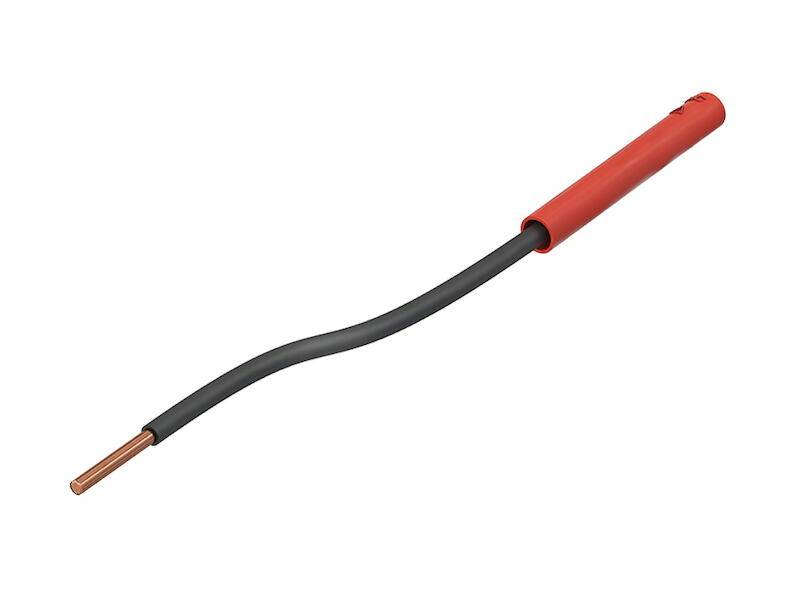 Stäubli A-SLK4-R Adapter isoliert rot aus biegsamen Kupfer mit 4 mm Buchse-0