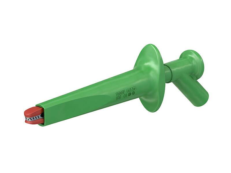 Stäubli AB200 Abgreifklemme grün 4 mm-0
