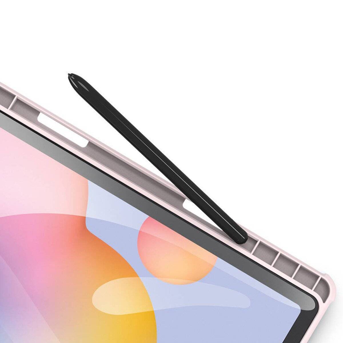 Dux Ducis Toby Tablet-Hülle mit Standfunktion und Auto Sleep kompatibel mit Samsung Galaxy Tab A11 8,7 Zoll 2025 Pink-3