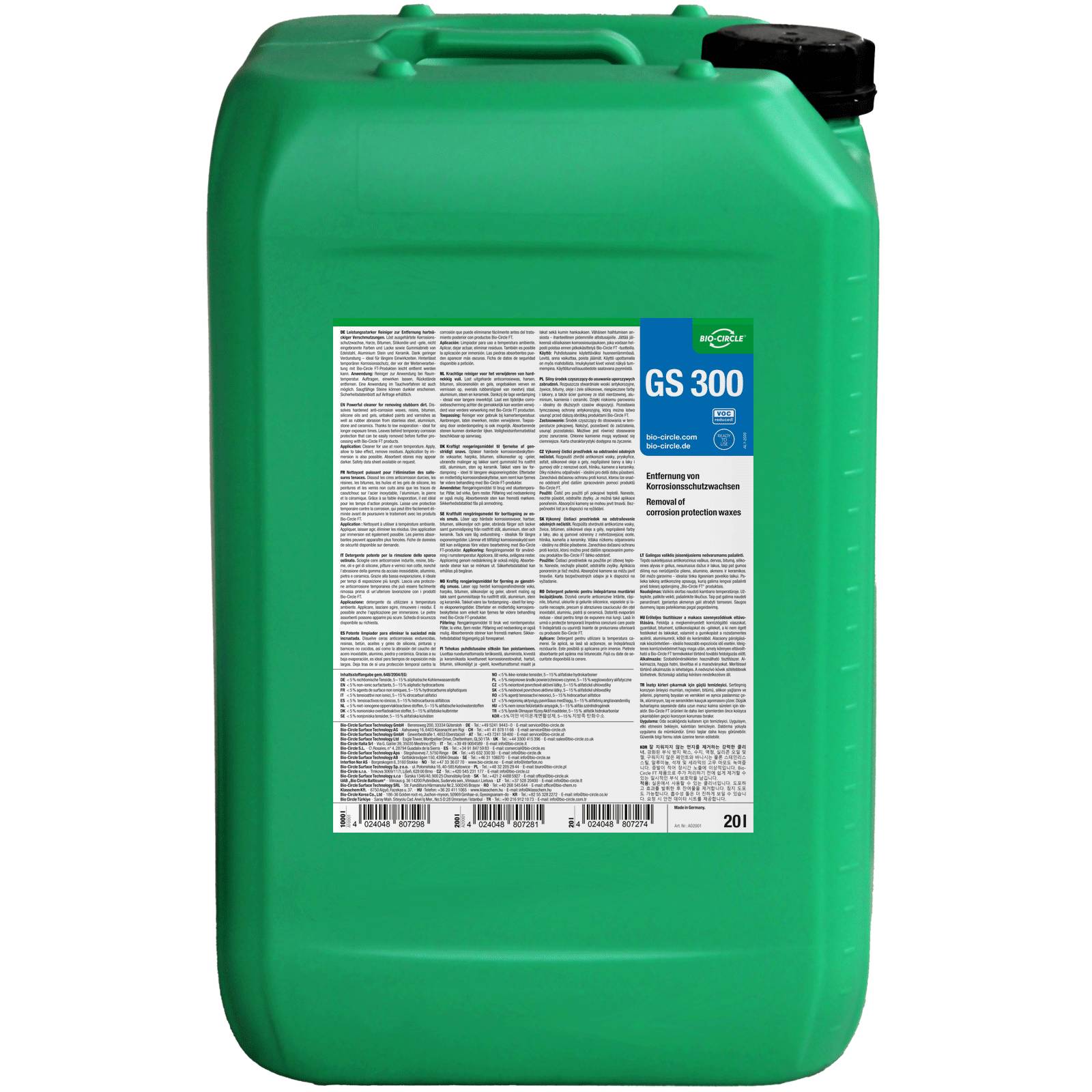 Bio-Circle Spezialreiniger GS 300, Kunststoff-Kanister 20 L-0