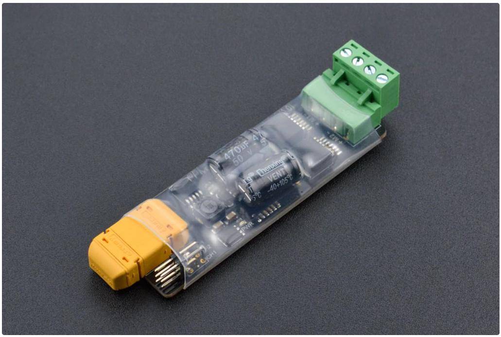 DFRobot PPM 2x3A DC Motor Driver, PPM-Signalsteuerung, STM8S105, 7-12V, 3A kontinuierlich, 6A Schutz-0