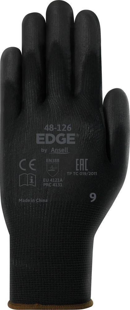 ANSELL Handschuh EDGE 48-126 Kat. II schwarz/schwarz Gr. 10