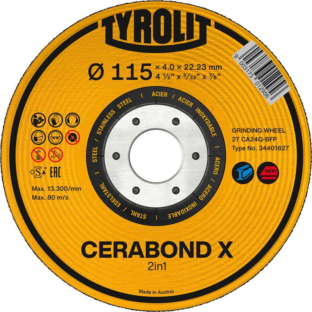 Schruppscheibe CERABOND X230x4mm CA24Q-BFK Tyrolit-0