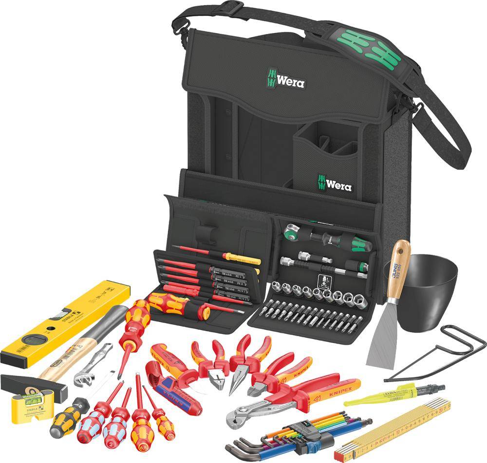 Werkzeugsortiment E1 Elektriker 73-teilig in Textilbox Wera-0