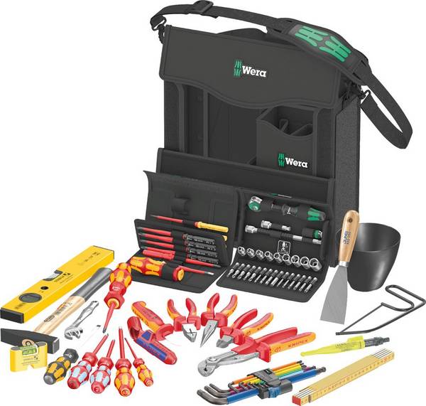 Werkzeugsortiment E1 Elektriker 73-teilig in Textilbox Wera
