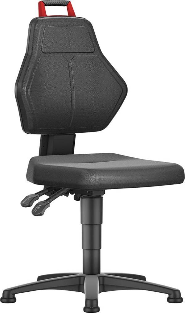 Format Arbeitsstuhl Supertec-Bezug Sitzhöhe 450-620 mm mit Gleiter
