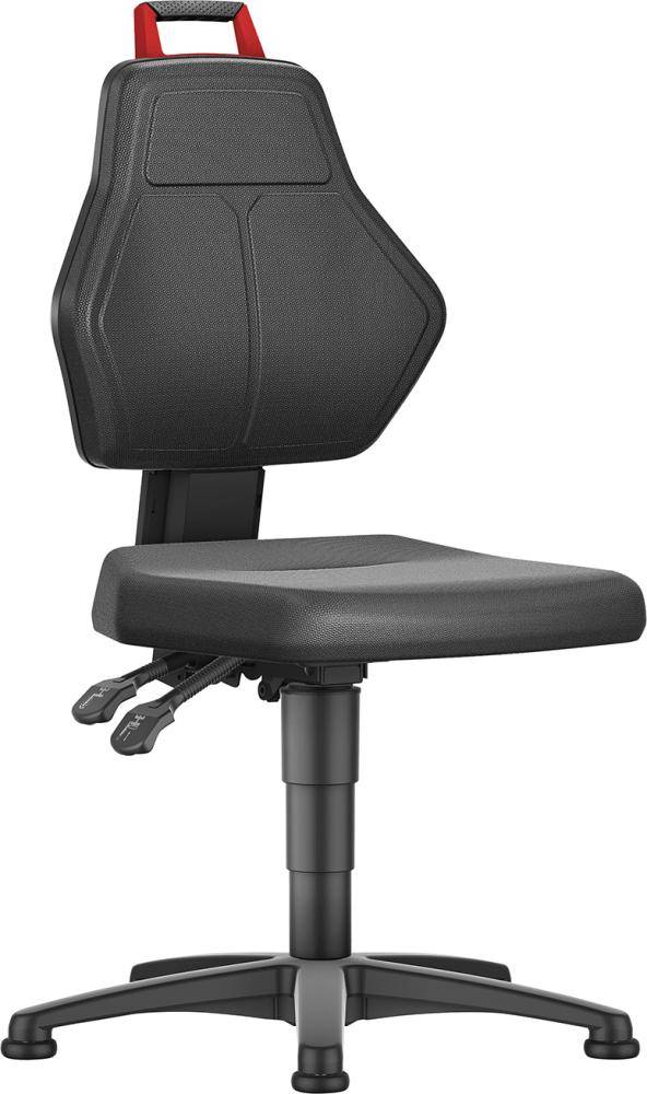 Format Arbeitsstuhl Supertec-Bezug Sitzhöhe 450-620 mm mit Gleiter-0