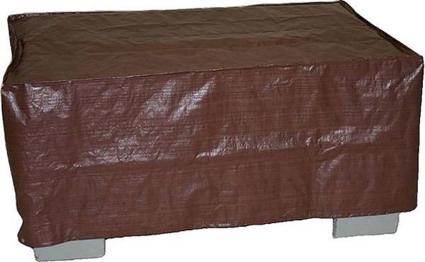 Abdeckhaube für halbe Gitterbox B1250xT850xH500 mm braun - Artikel: 7830308043