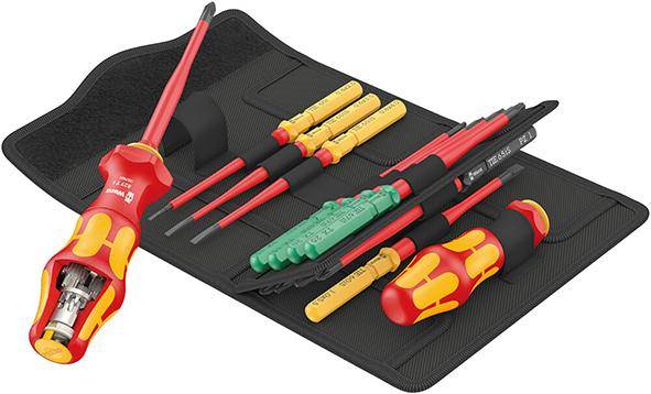 Schraubendrehersatz 16-tlg.Kraftform Kompakt Turbo i 1 Tool Finder WERA-0