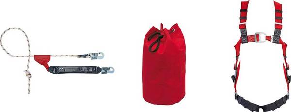 Absturzsicherungsset Hubarbeitsbühne EN361,EN353-2 3-tlg.MAS