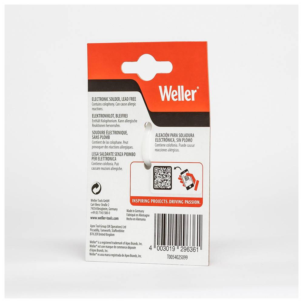 Weller Consumer Lötzinn EL99, 1,0 mm, 25 g-2