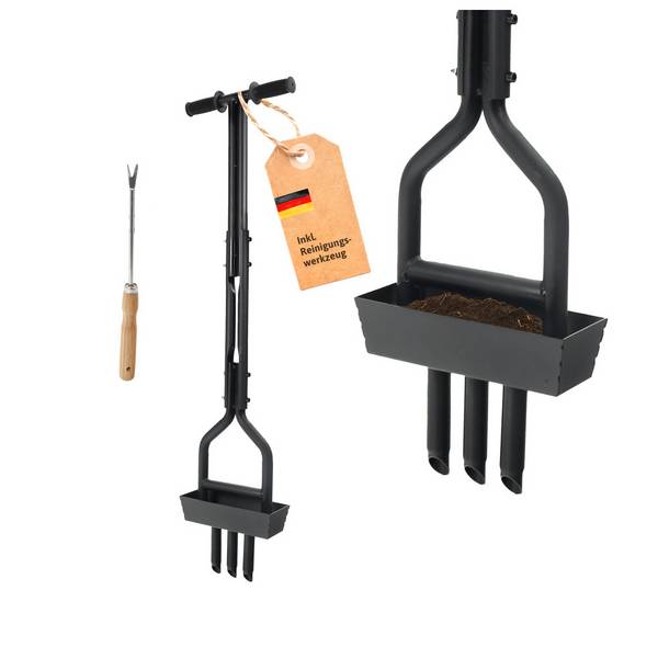 Dönges Rasenlüfter mit 3 Zinken + Kernsammelbox