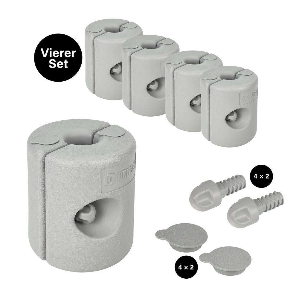 Dönges Pavillonstandfüße befüllbar 4er Set Grau-4