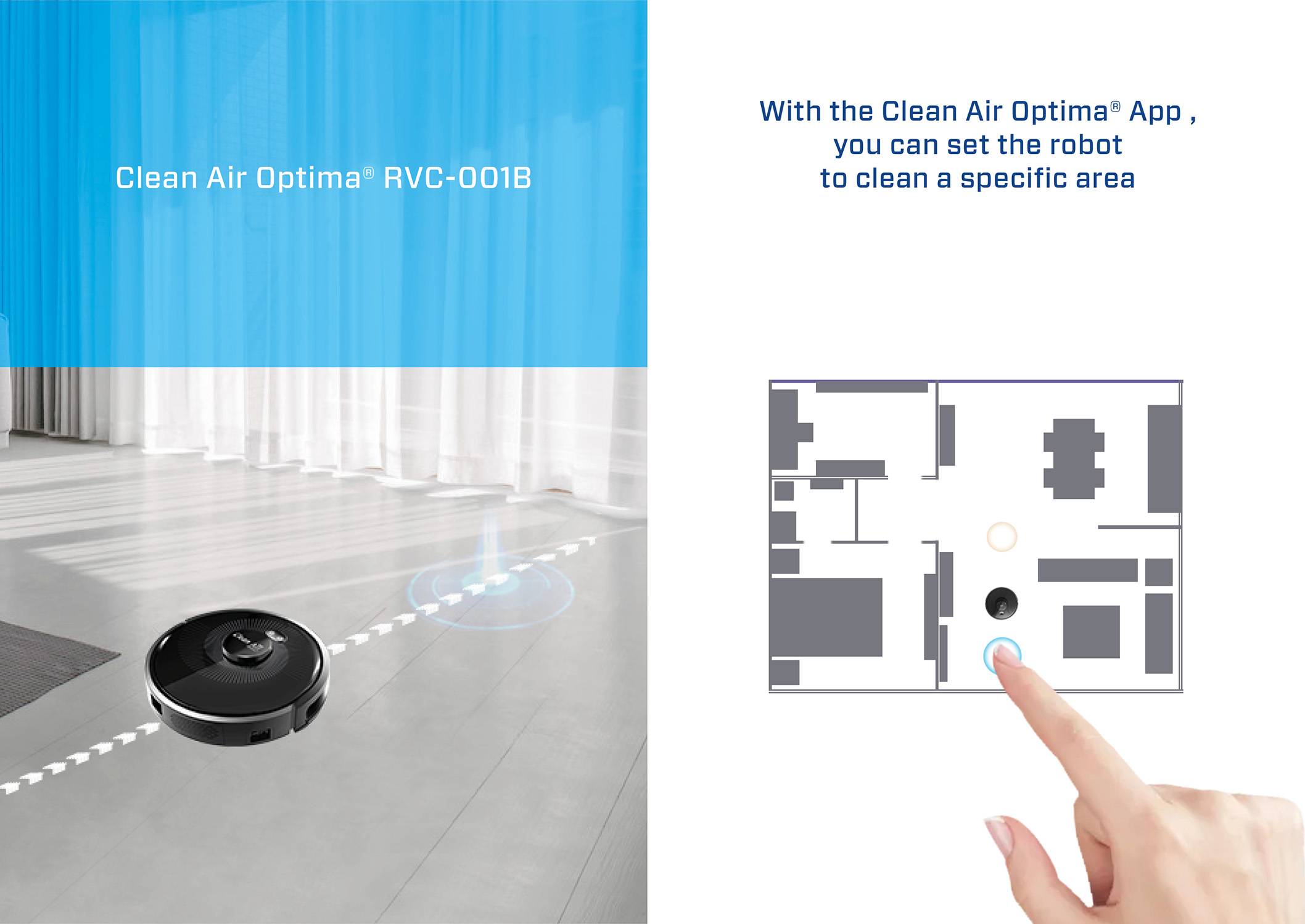 Saugroboter mit Wischfunktion und UV-C-Sterilisation RVC-001B Smart-4