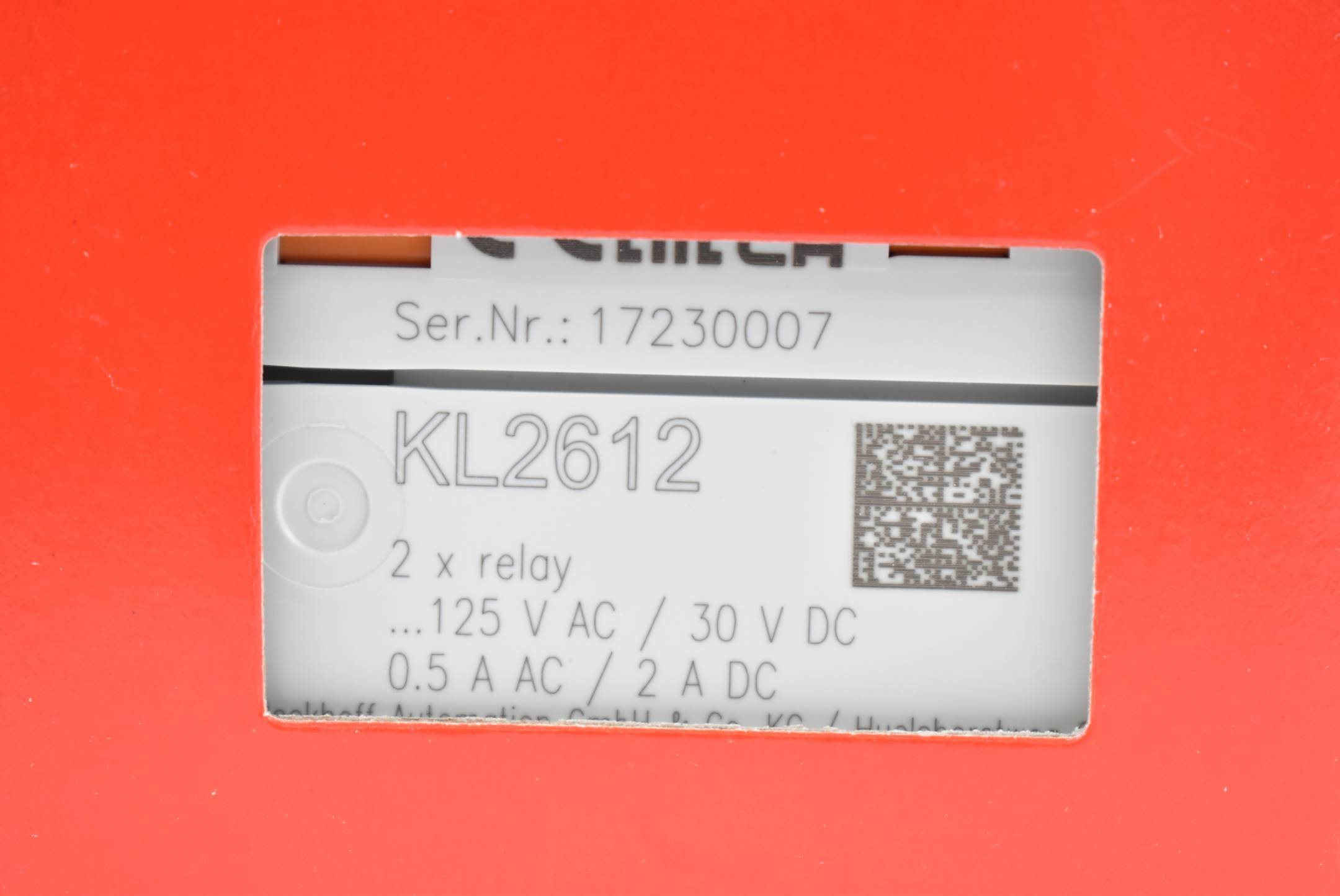 Beckhoff Busklemme 2-Kanal-Relais-Ausgang KL2612 ( KL 2612 )-1