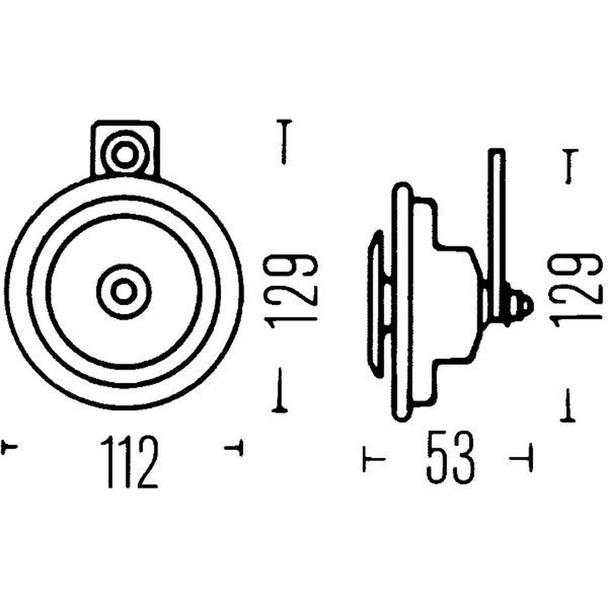 HELLA 3BA 002 768-767 Horn-1