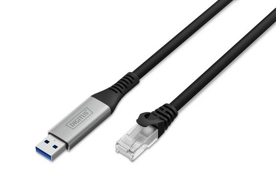 DIGITUS USB 3.2.RJ45 Ethernet Kabel 1Gbit/s 10 m Multimedia-Technik USB-Kabel