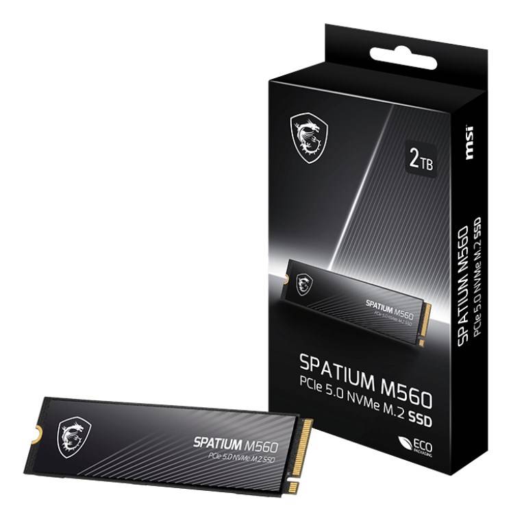 MSI SPATIUM M560 - SSD - 2 TB - intern - M.2 2280 - PCI Express 5.0 x4 (NVMe)-1