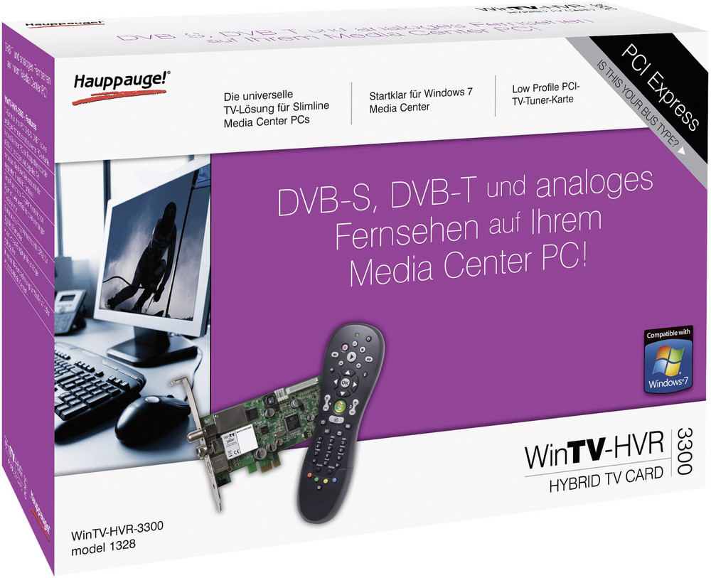 HAUPPAUGE WINTV HVR-3300 - PCI EXPRESS KARTE FÜR SAT (DVB-S), DVB-T UND