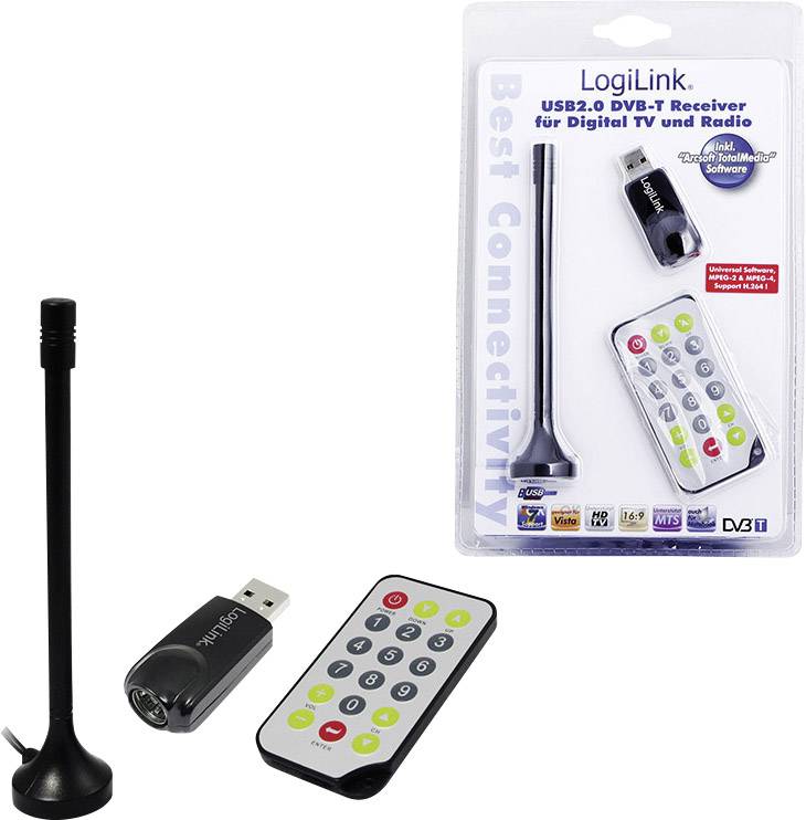 LogiLink DVB-T Stick DVB-T TV-Stick Mit DVB-T Antenne, Mit ...