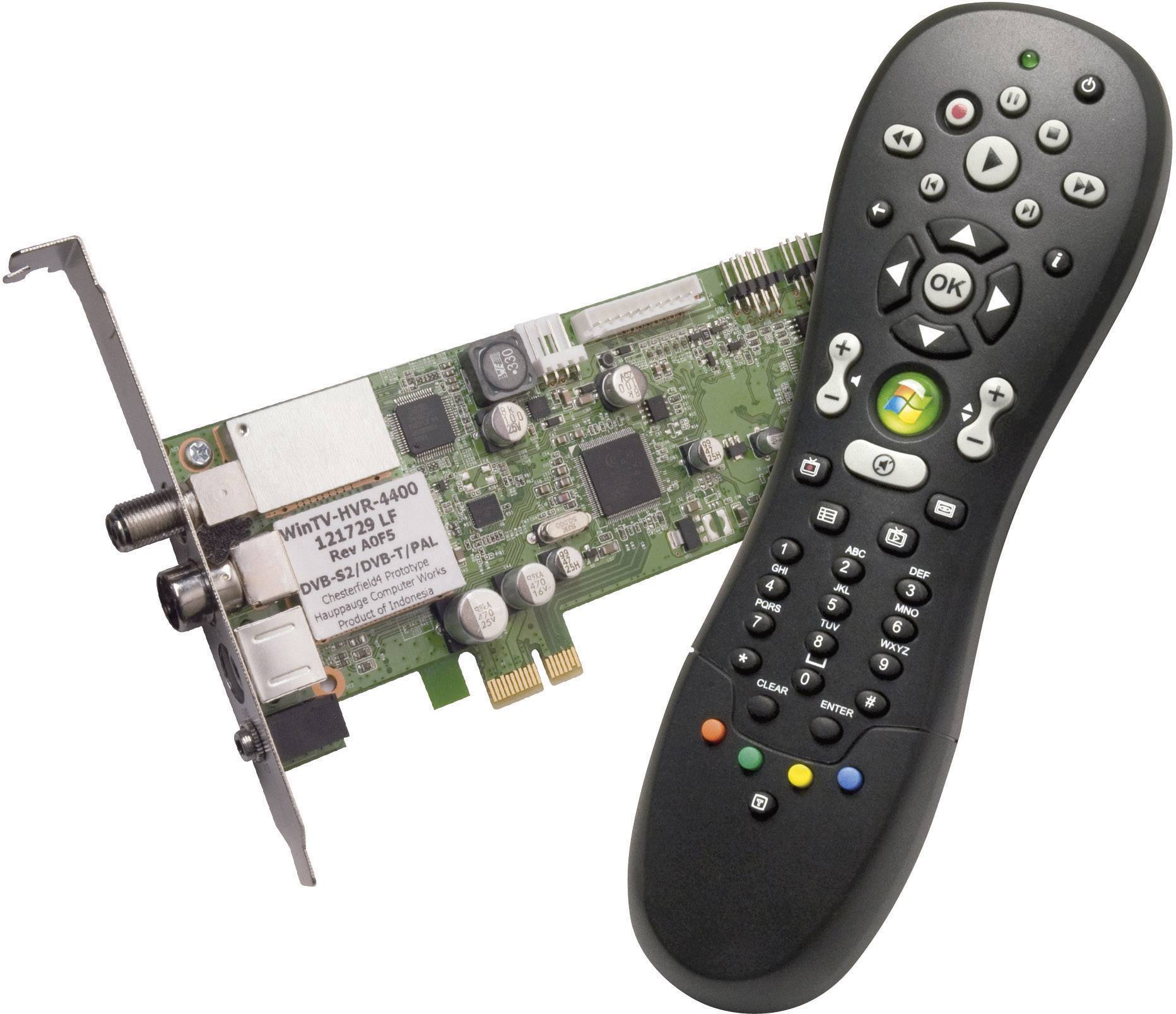 DVB-T, DVB-S PCIe-Karte Hauppauge WinTV-HVR-4400 mit Fernbedienung