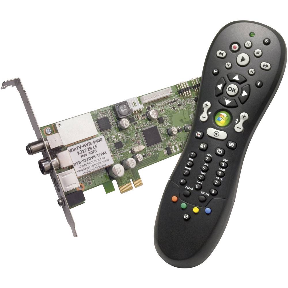 DVB-T, DVB-S PCIe-Karte Hauppauge WinTV-HVR-4400 mit Fernbedienung DVB-T, DVB-S PCIe-Karte Hauppauge WinTV-HVR-4400 mit Fernbedienung