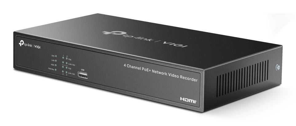 TP-LINK VIGI NVR1004H-4P 4 Channel PoE+ Netzwerkkamera 8 MP-3