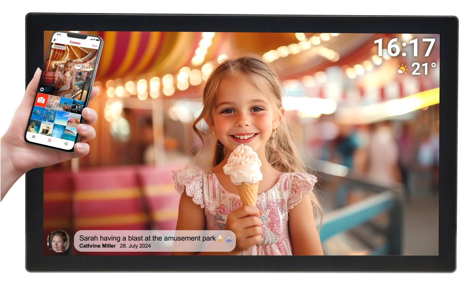 Inter Sales DENVER PFF-3260 - Digitaler Fotorahmen - 1 GB RAM - 32 GB - 81.3 cm (32")-3