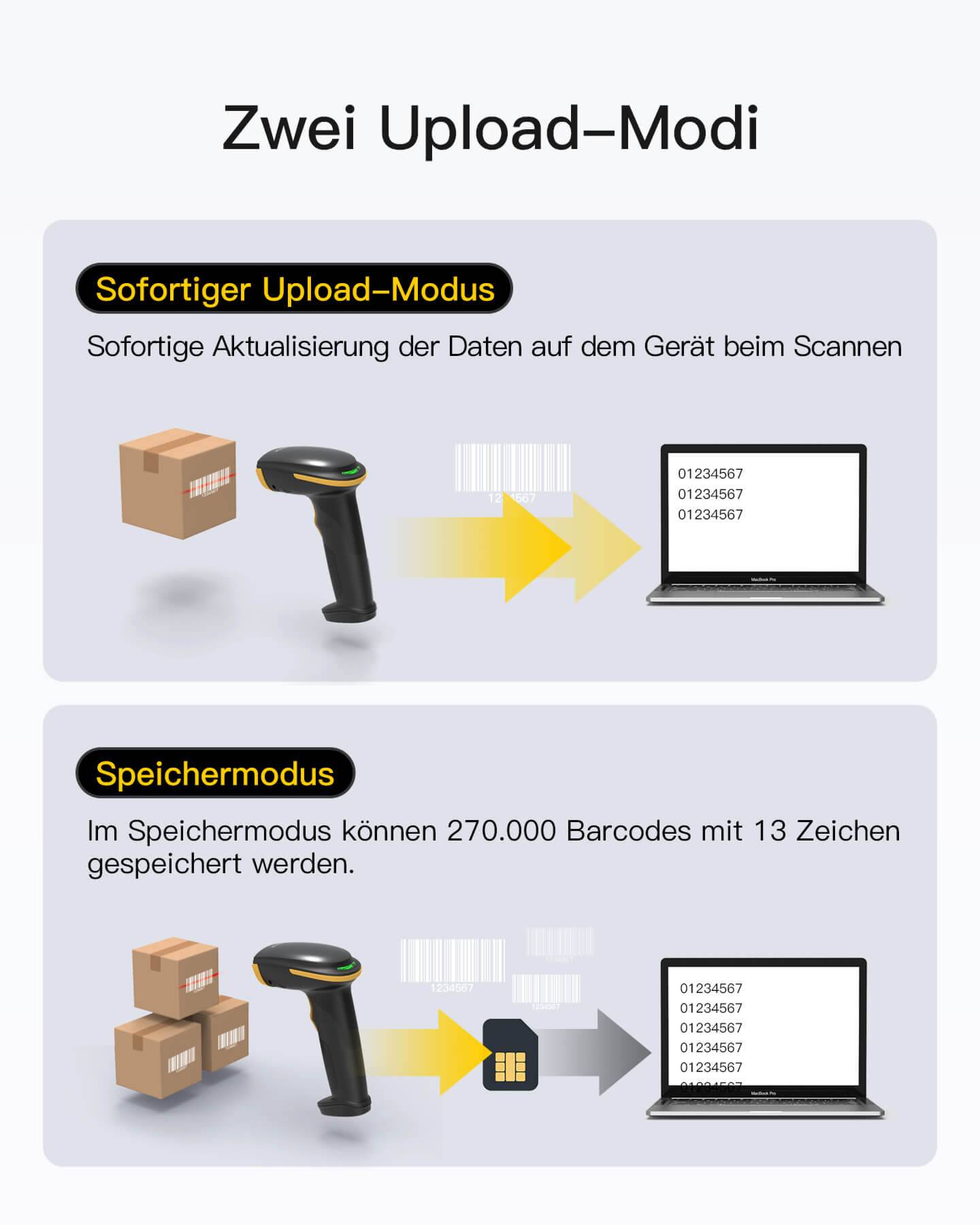 Inateck BCST-35 - Barcode-Scanner - Handgerät-1