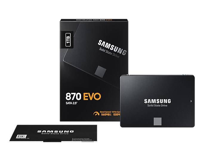 Samsung 870 EVO MZ-77E1T0BW - SSD - verschlüsselt - 1 TB - intern - 2.5"" (6.4 cm)-5