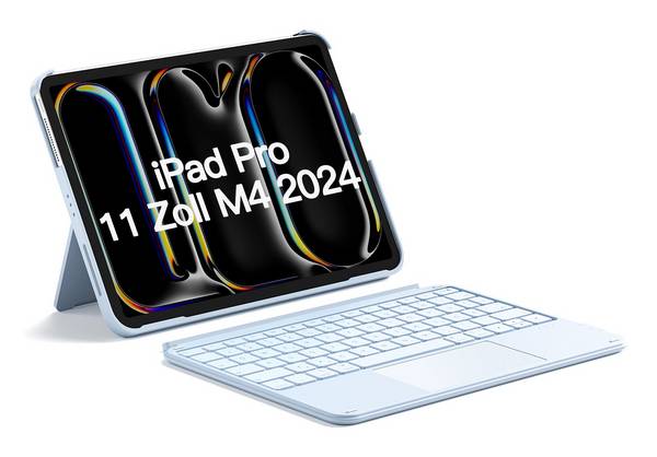 Inateck Keyboard iPad 11" blue 10th Gen. Com. QWERTZ - Tastatur - Tastatur - QWERTZ