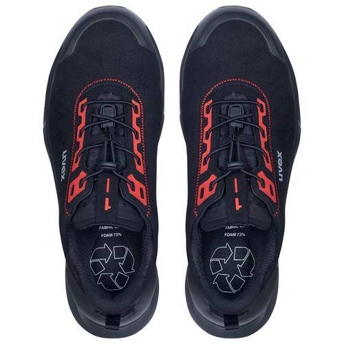 uvex 1 x-craft Halbschuhe S3L 68033 schwarz, rot Weite 12 Größe 41-1