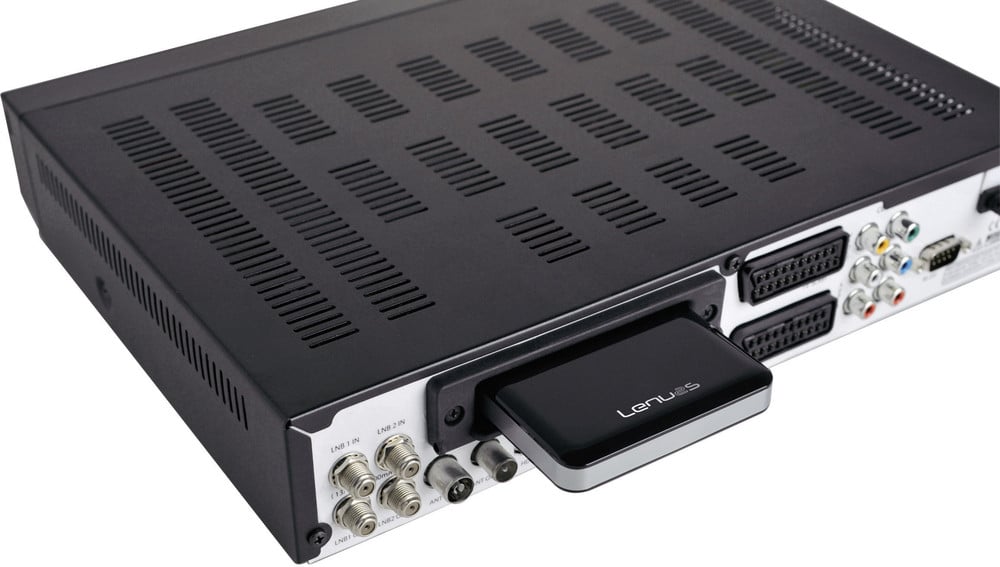 Sat Receiver Mit Festplatte Und Dvd Recorder HD-SAT-Receiver Lenuss L4 Twin Tuner, Aufnahmefunktion, mit Festplatte