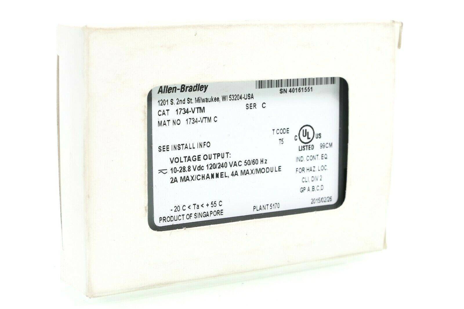 Allen-Bradley Spannungsklemmenmodul | Ser. C | 1734-VTM-0