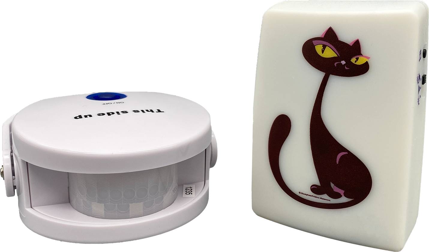 Cat Doorbell Katzenklingel Katzen Haustier Türklingel Türglocke Katzentürklingel mit Bewegungssensor-0