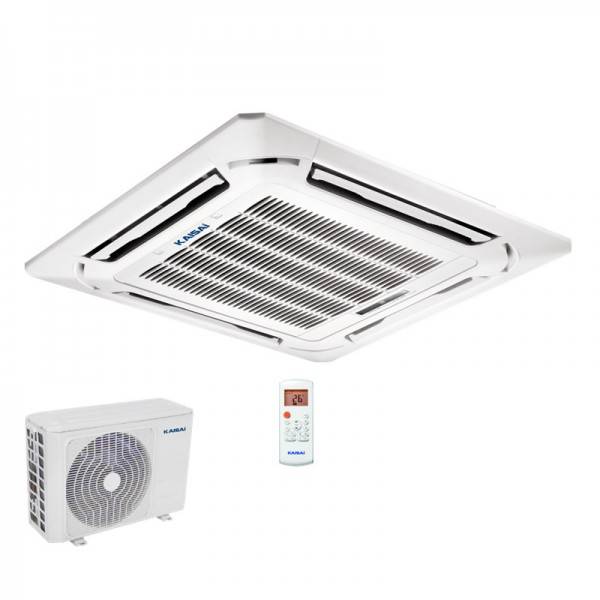 KAISAI 4-Wege-Deckenkassette Set Single | Euroraster | KCA3U-18HRG32X+KOX330-18HFN32X | 5,3 kW | inkl. Inbetriebnahme