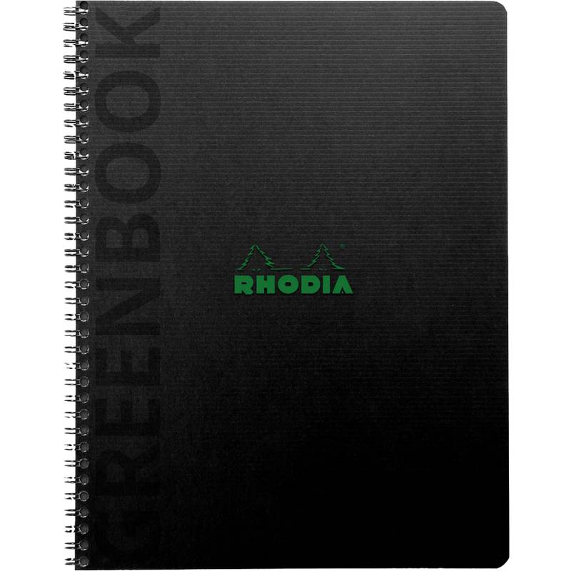 RHODIA Collegeblock GREENBOOK, DIN A5+, kariert, schwarz-0
