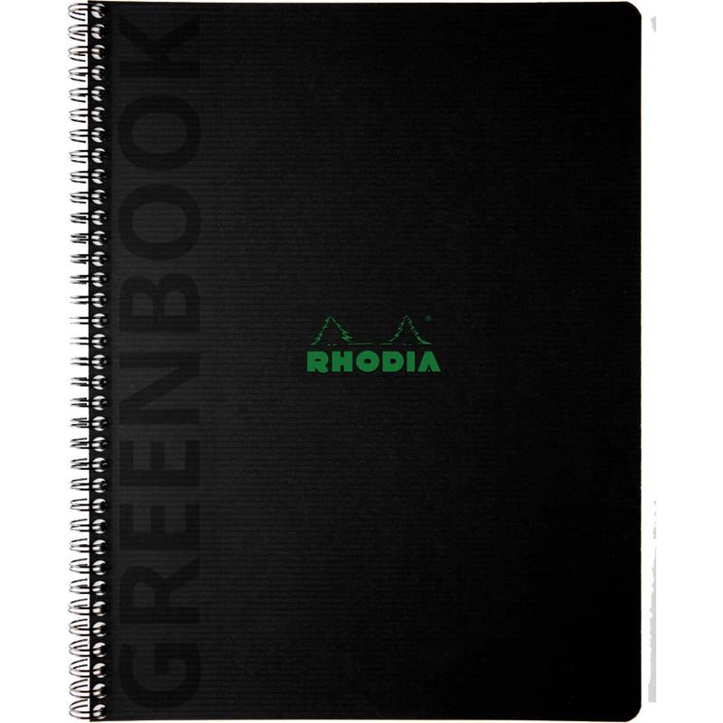 RHODIA Collegeblock GREENBOOK, DIN A4+, kariert, schwarz-0