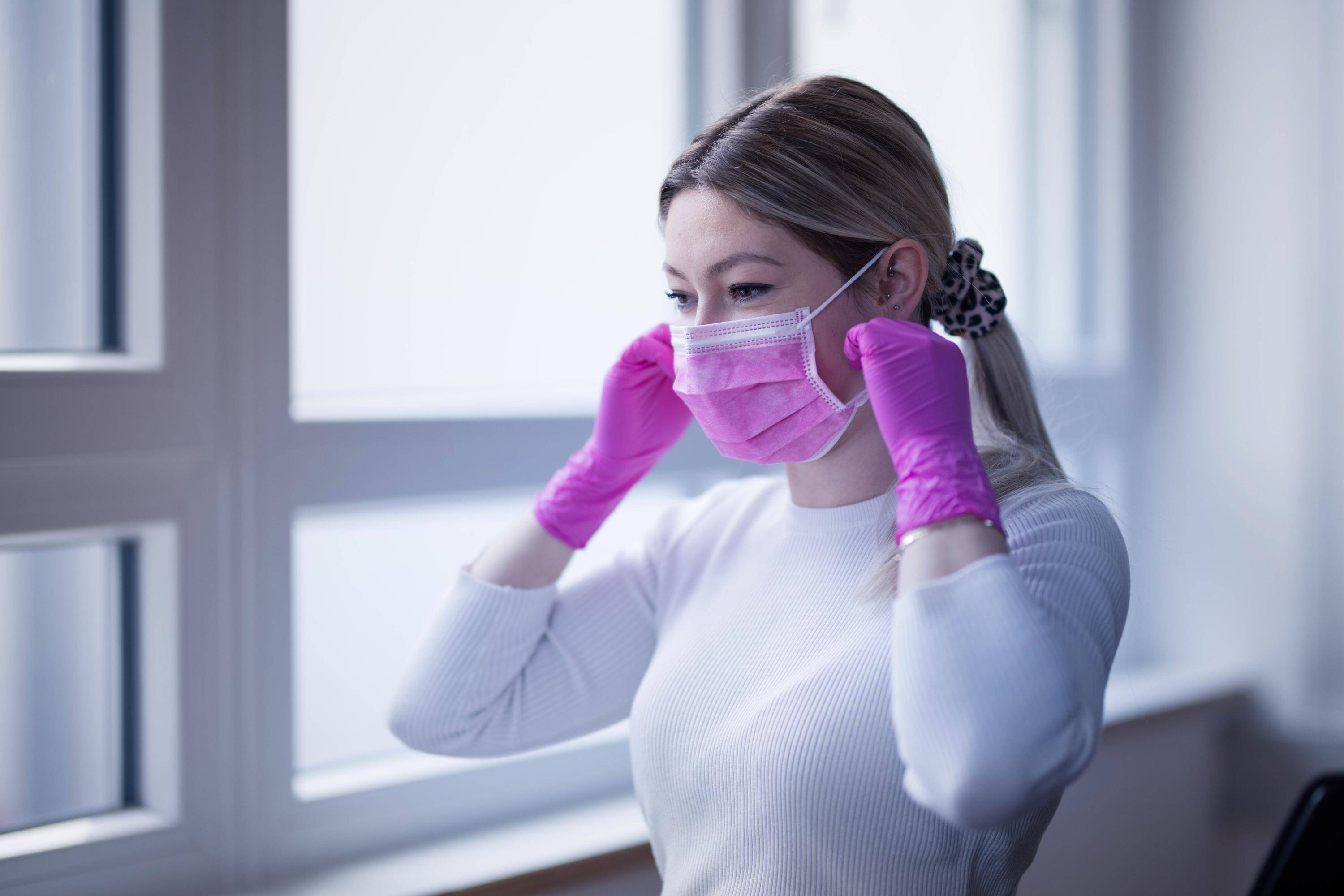 Preisbild für NITRAS SOFT PROTECT, medizinische Gesichtsmaske, pink, EN 14683, Box à 50 Stück