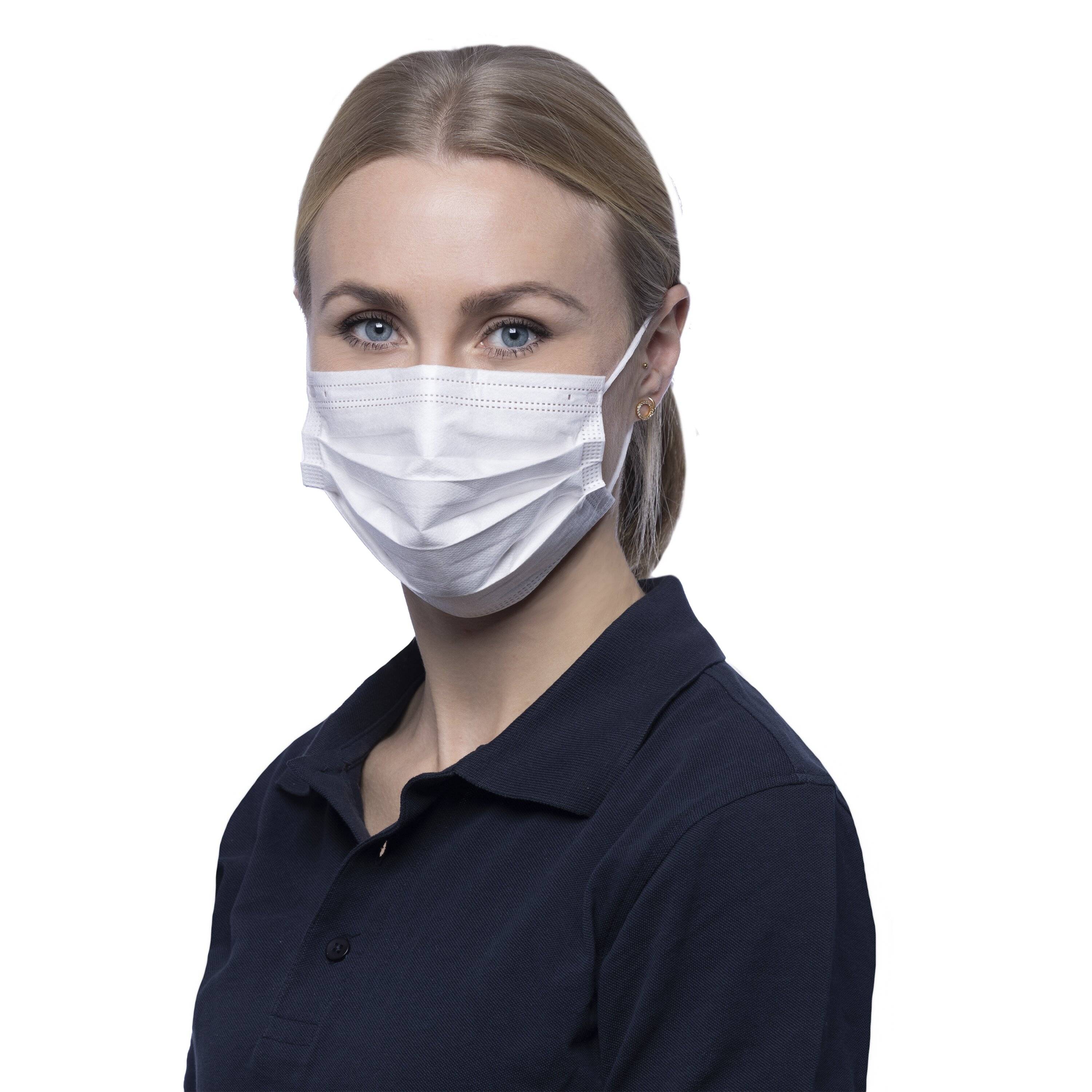 NITRAS SOFT PROTECT, medizinische Gesichtsmaske, weiß, EN 14683, Box à 50 Stück-2