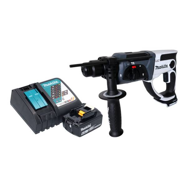 Makita DHR 202 RG1W Akku Bohrhammer 18 V 20 mm 2,0 J weiß + 1x Akku 6,0 Ah + Ladegerät