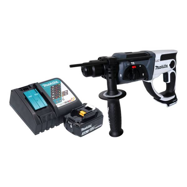 Makita DHR 202 RF1W Akku Bohrhammer 18 V 20 mm 2,0 J weiß + 1x Akku 3,0 Ah + Ladegerät