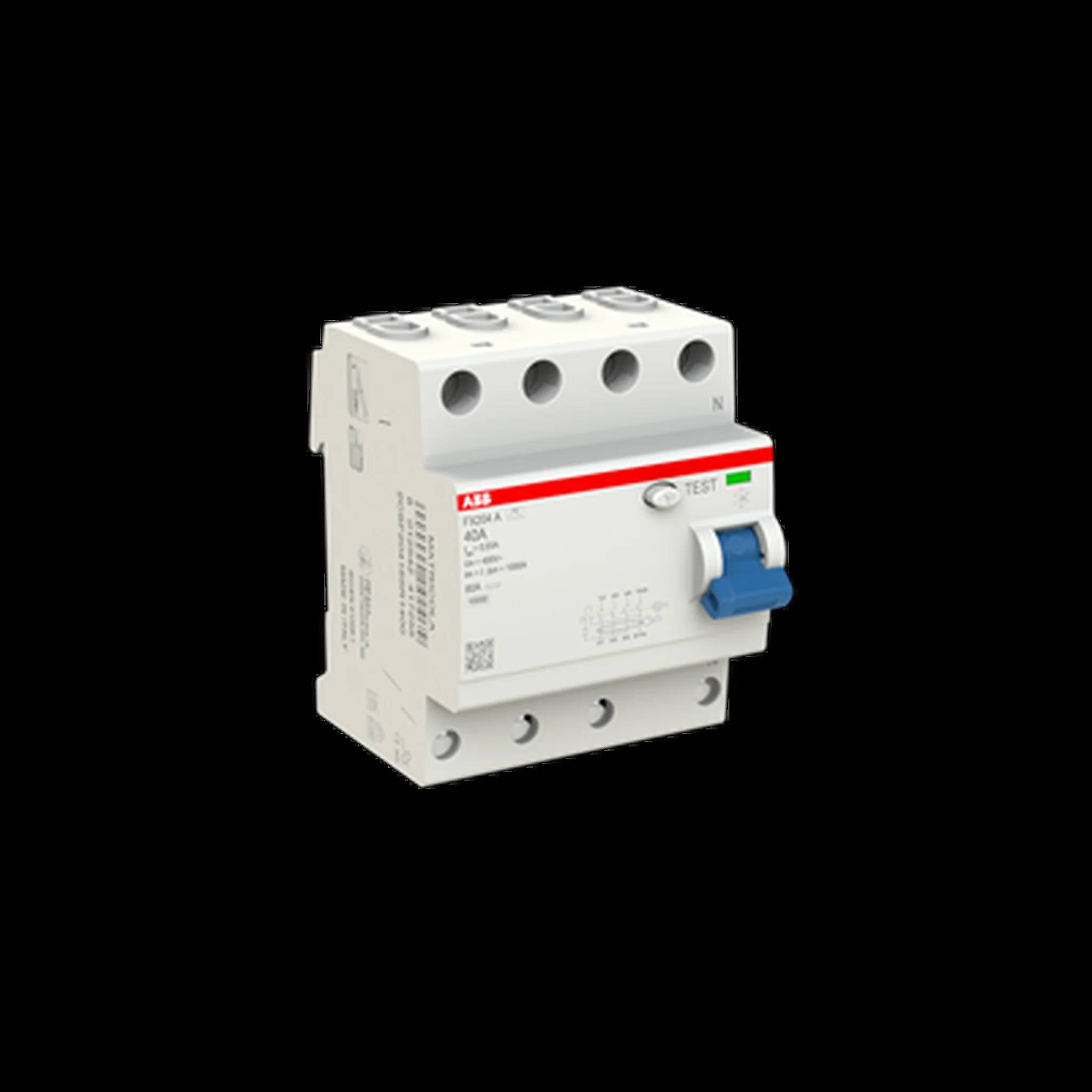 ABB FI-Schalter 30mA 4P Typ A 40A ABB FX204 A-40/0.03, 1 Stk.