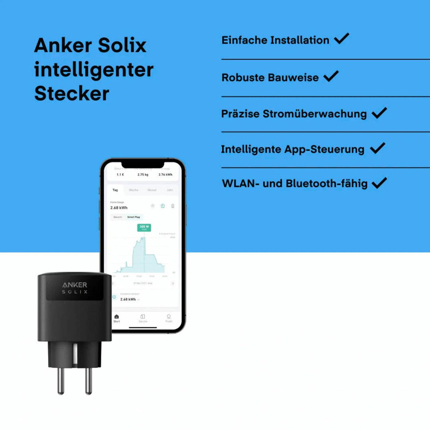 Anker SOLIX - Smart plug - wireless - Wi-Fi-1