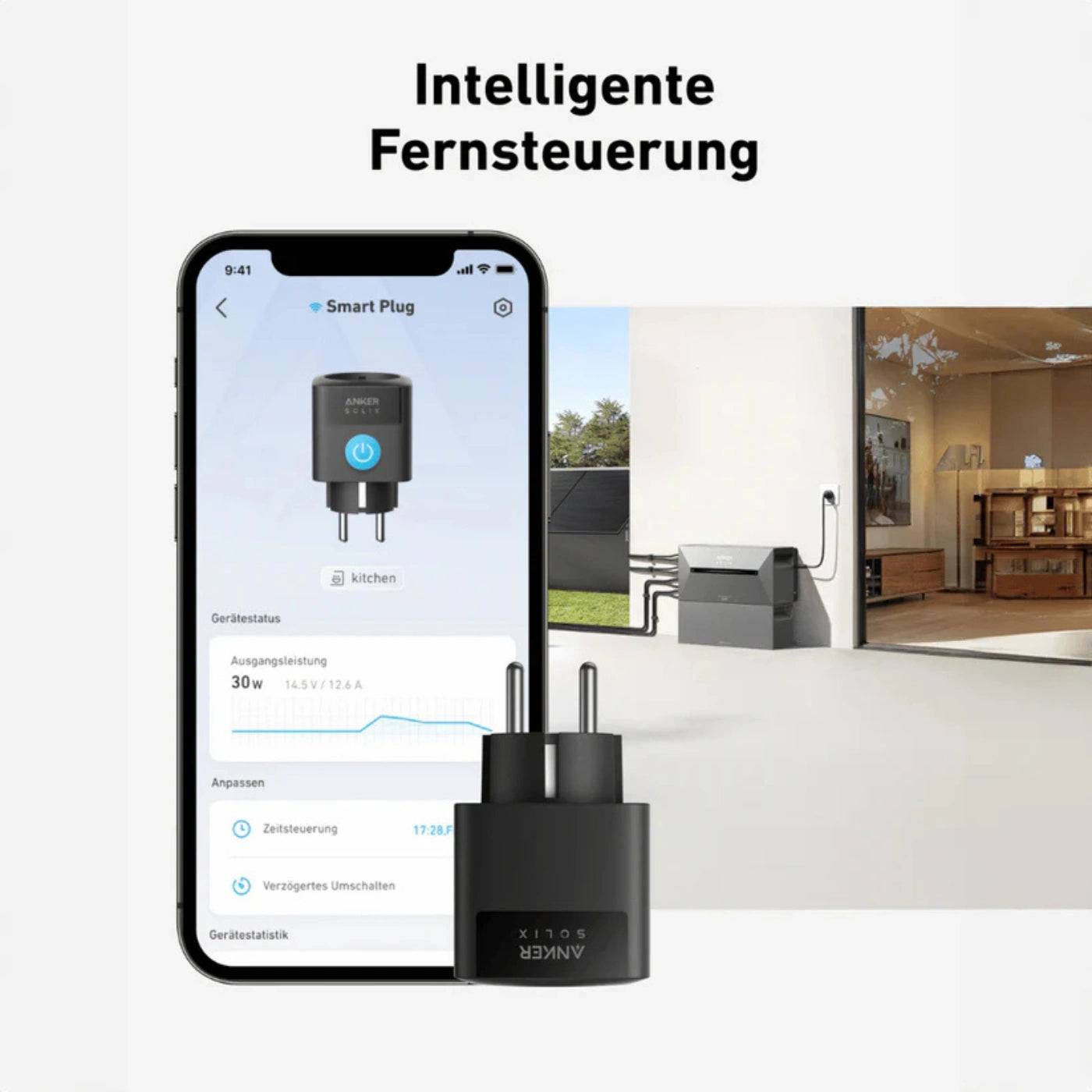 Anker SOLIX - Smart plug - wireless - Wi-Fi-4