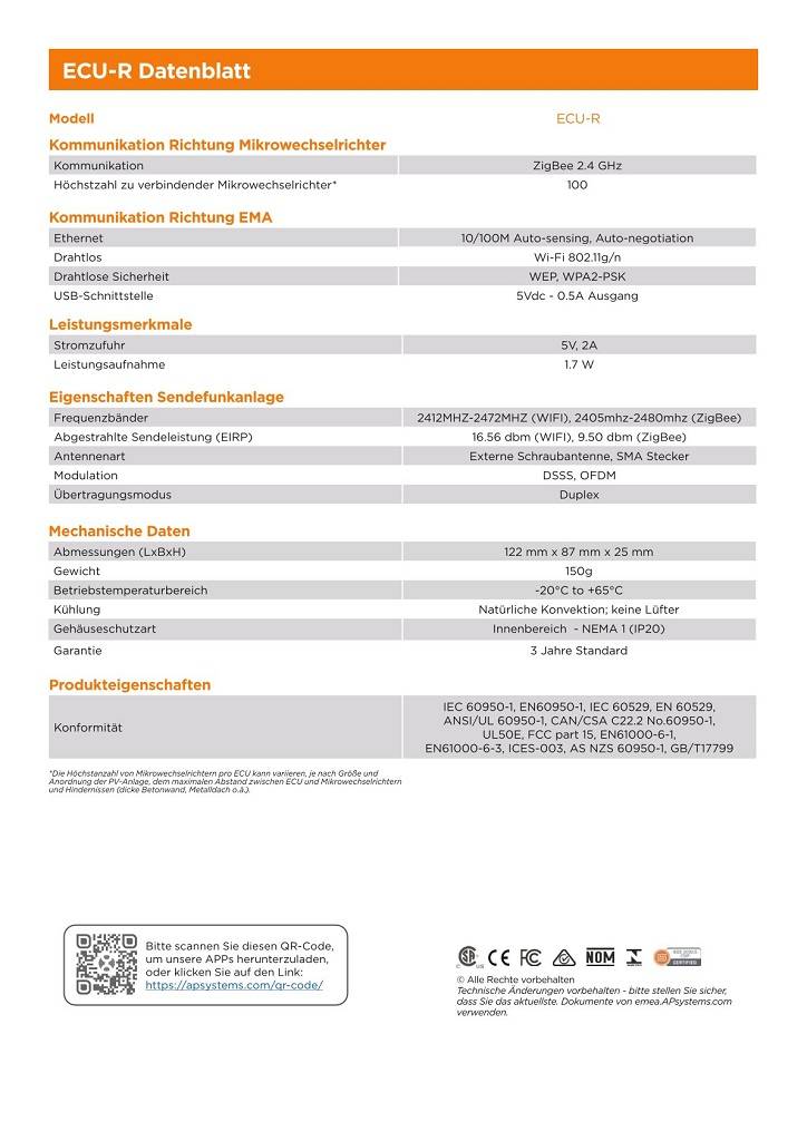 APsystems ECU-R für 100 Mikrowechselrichter-3
