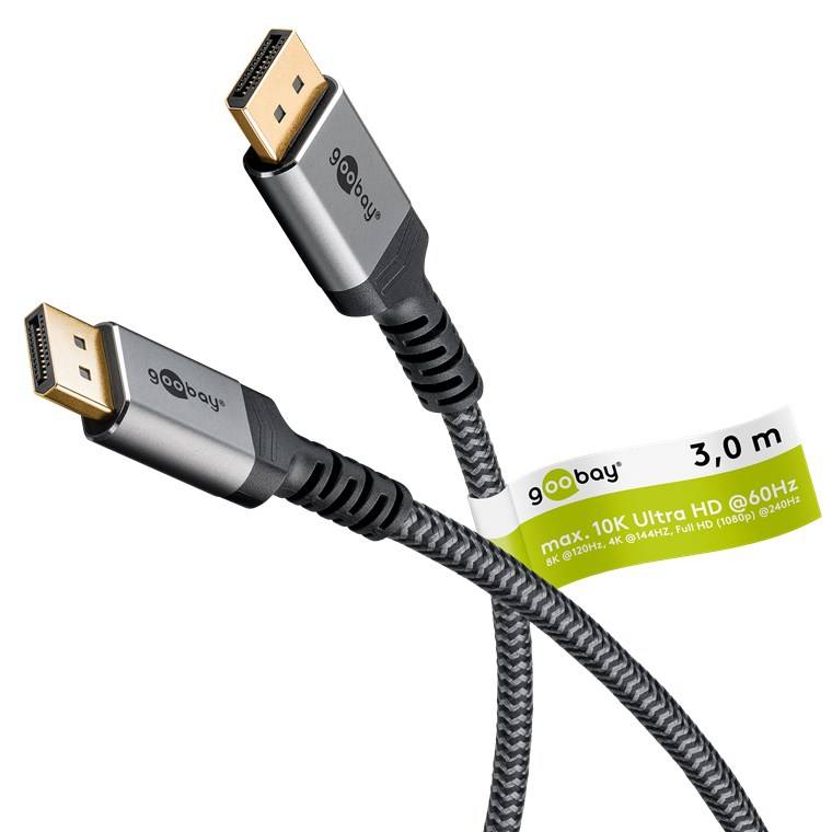 Goobay 75686, 3 m, DisplayPort, DisplayPort, Männlich, Männlich, 10240 x 4320 Pixel-0